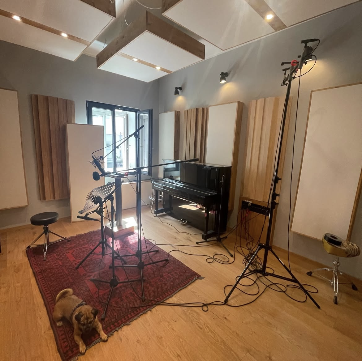 Foto von Aufnahmesetup